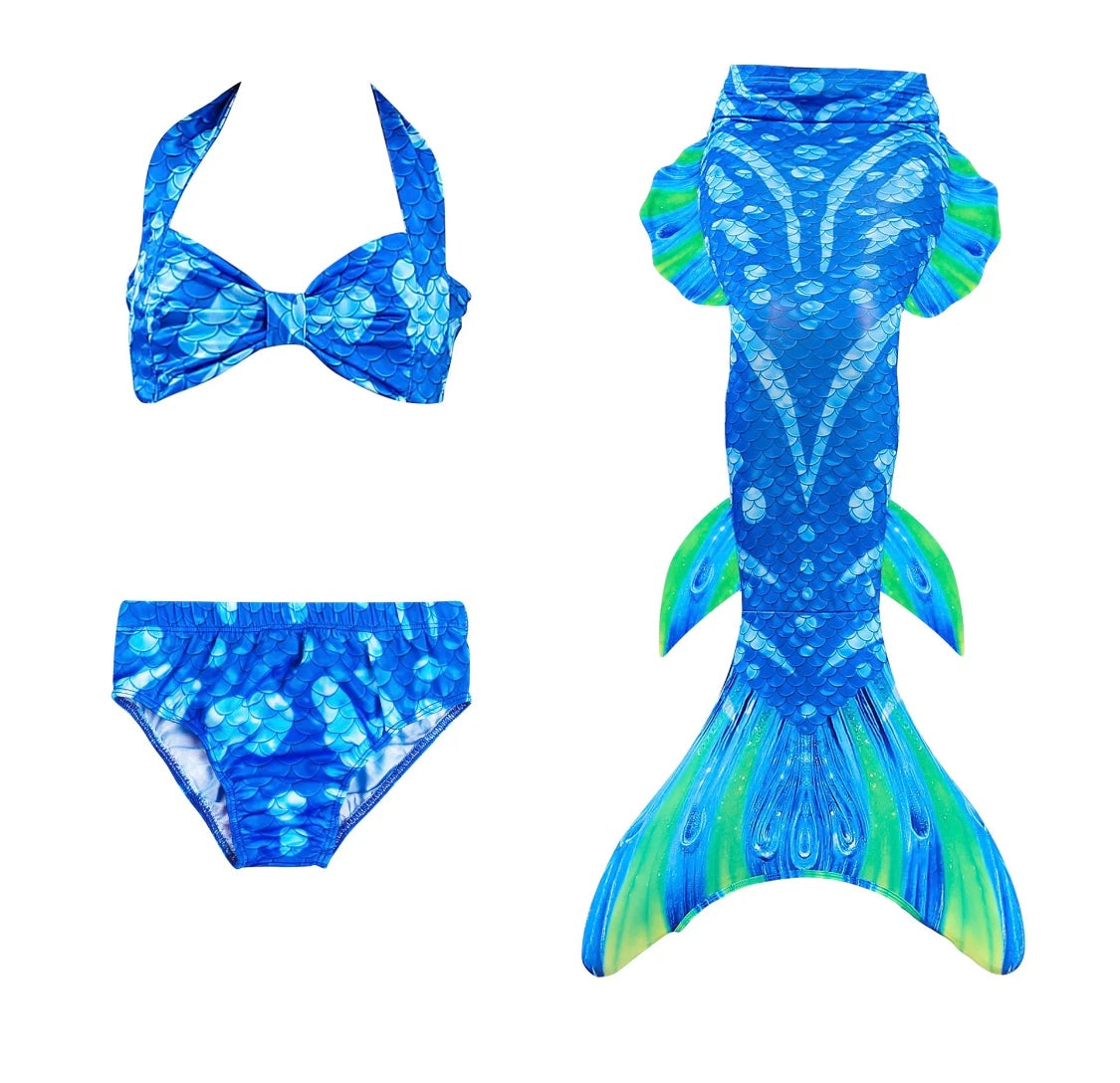 Mermaid Swimsuit and Tail For Girls