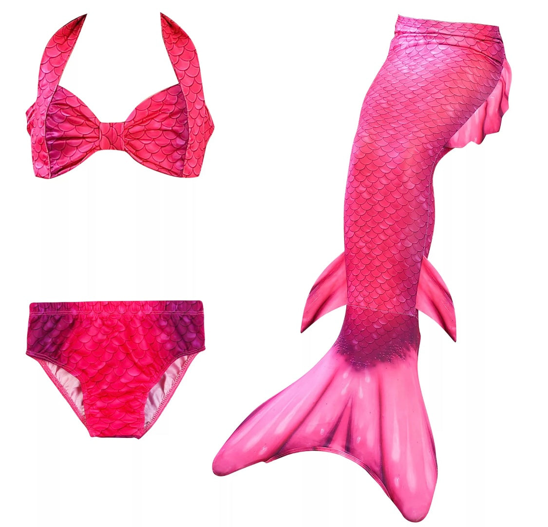 Mermaid Swimsuit and Tail For Girls