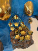 Flower Power Hoop Gold Plated Earrings