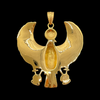 Egyptian Horus Art Deco Pendant with Necklace