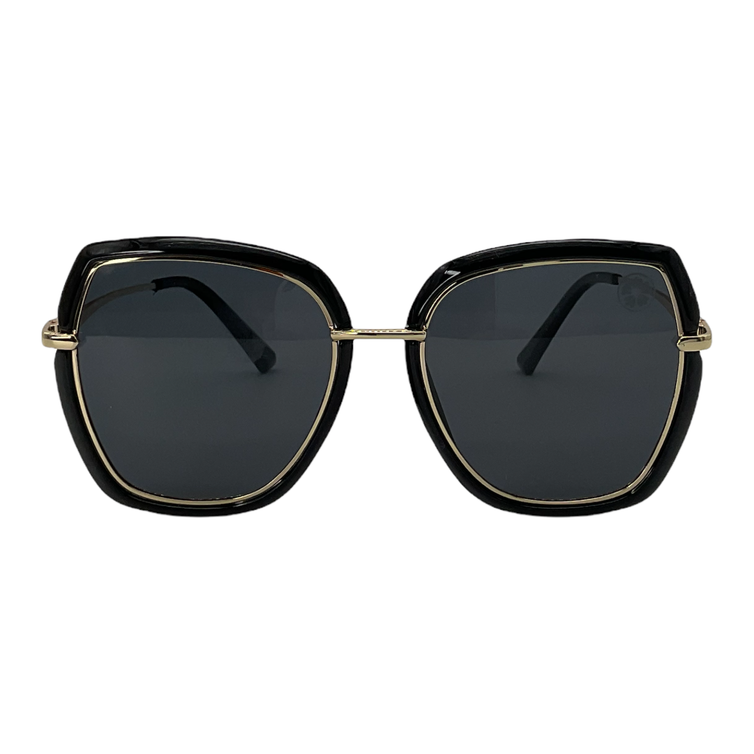 Black Gold Hexagon Sunglasses