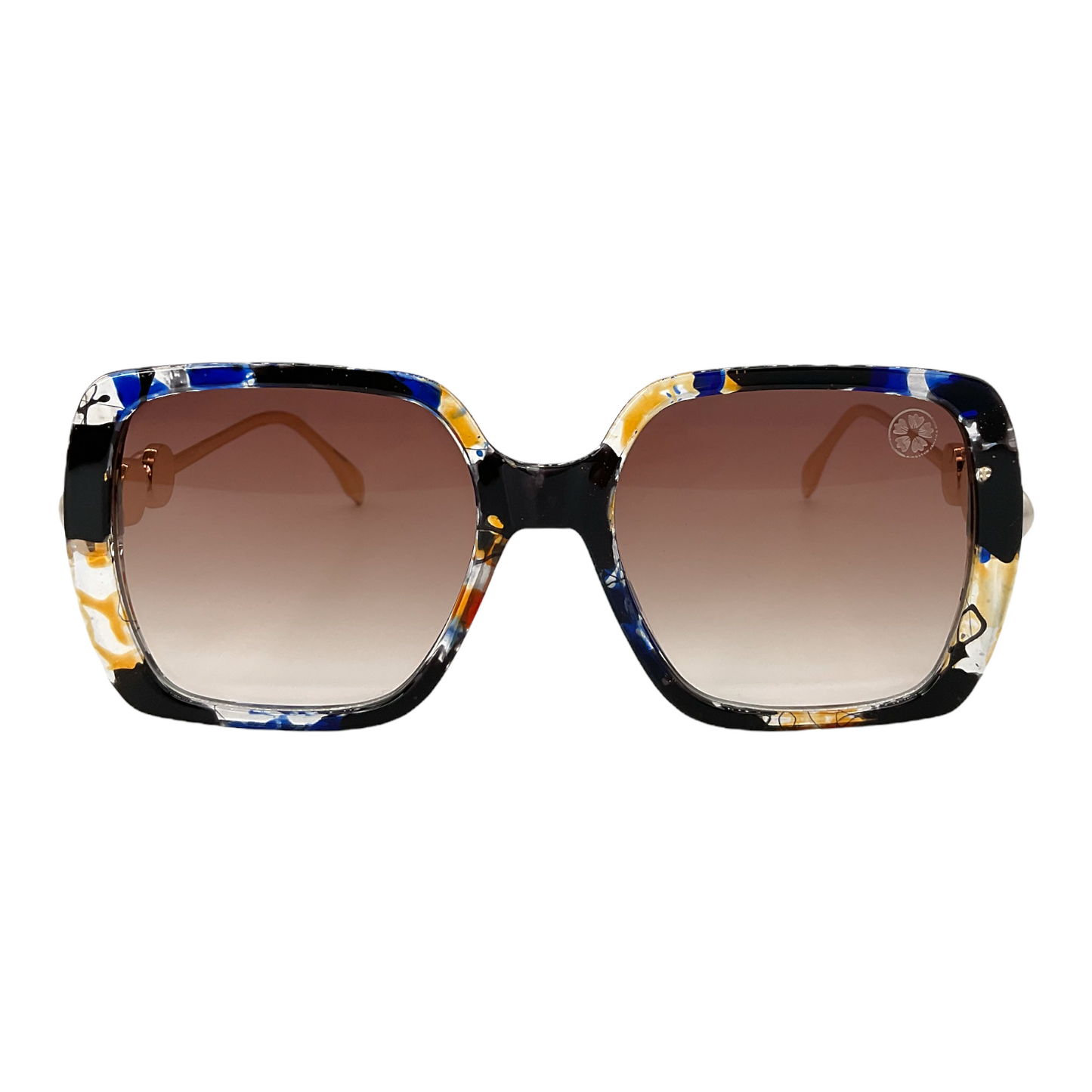 Louis Vuitton Tortoise Shell Sunglasses w/ side gold LV accents
