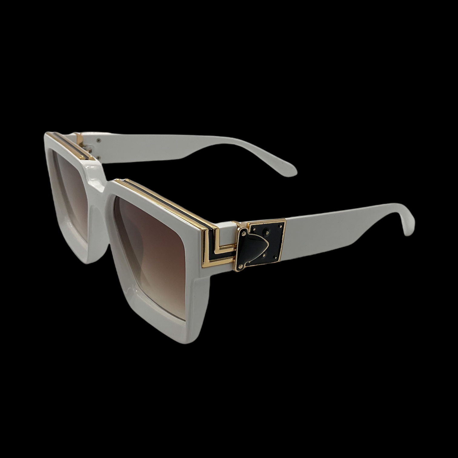 Millionaire Brown Square Sunglasses