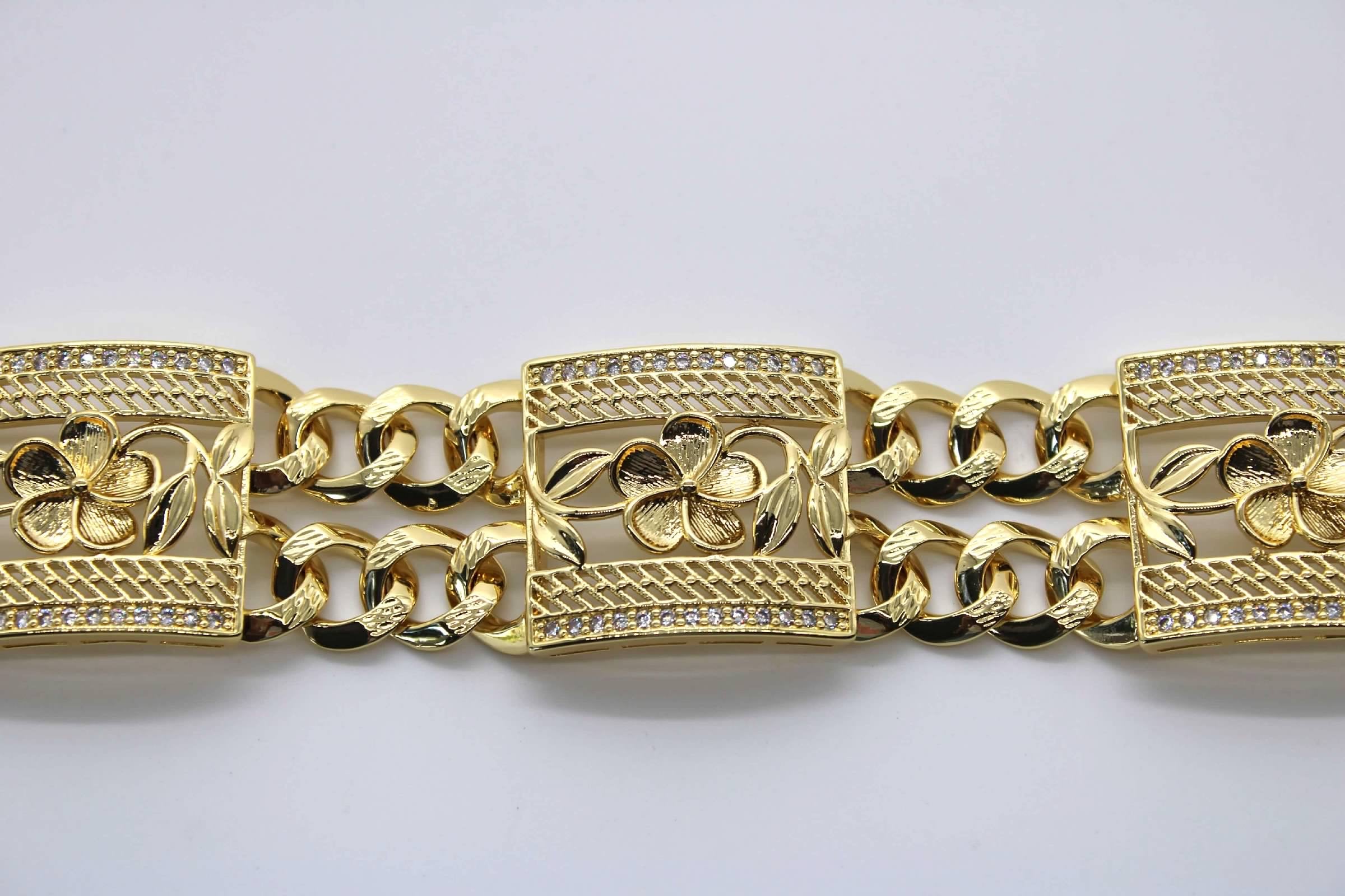 Double Link Chain Women Bracelet