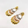 Tricolor Chandelier Earrings