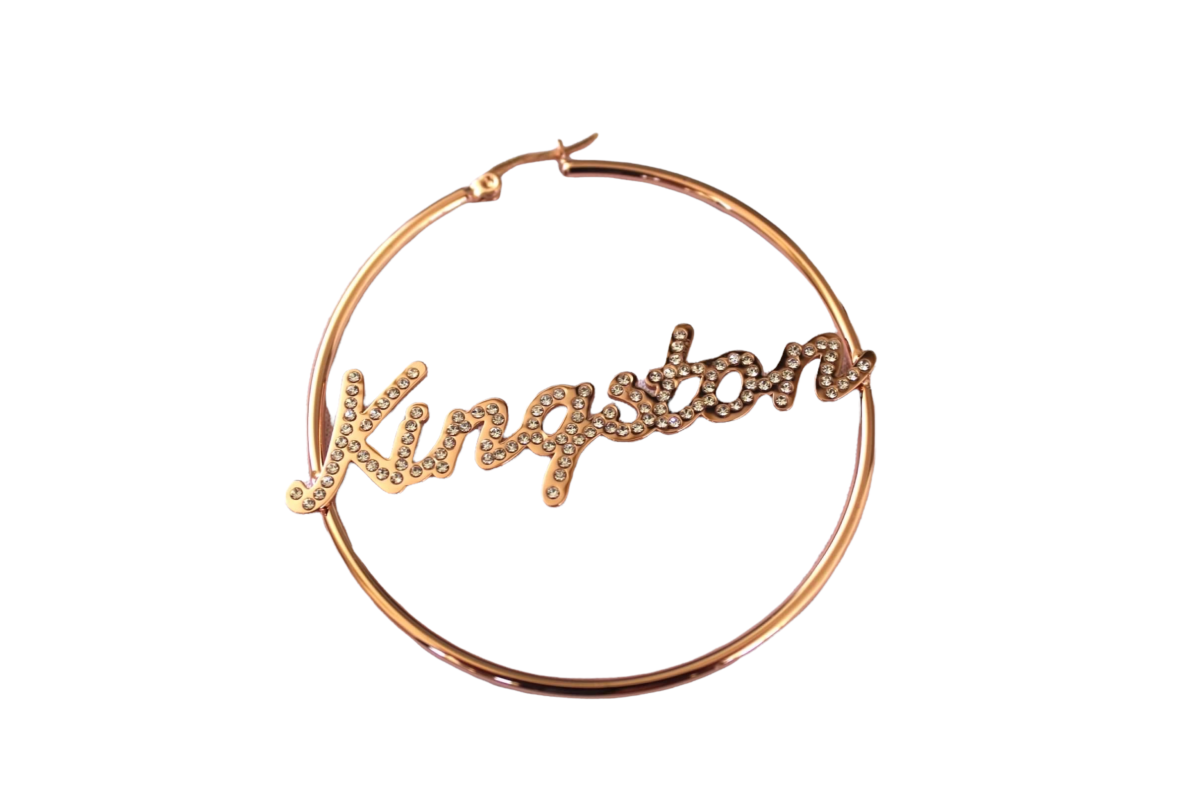 Crystal Kingston  Hoop Earrings