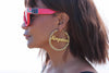 Kingston Gold Hoops Crystal Rhinestones