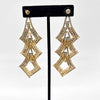 Gold Crystal Drop Earrings