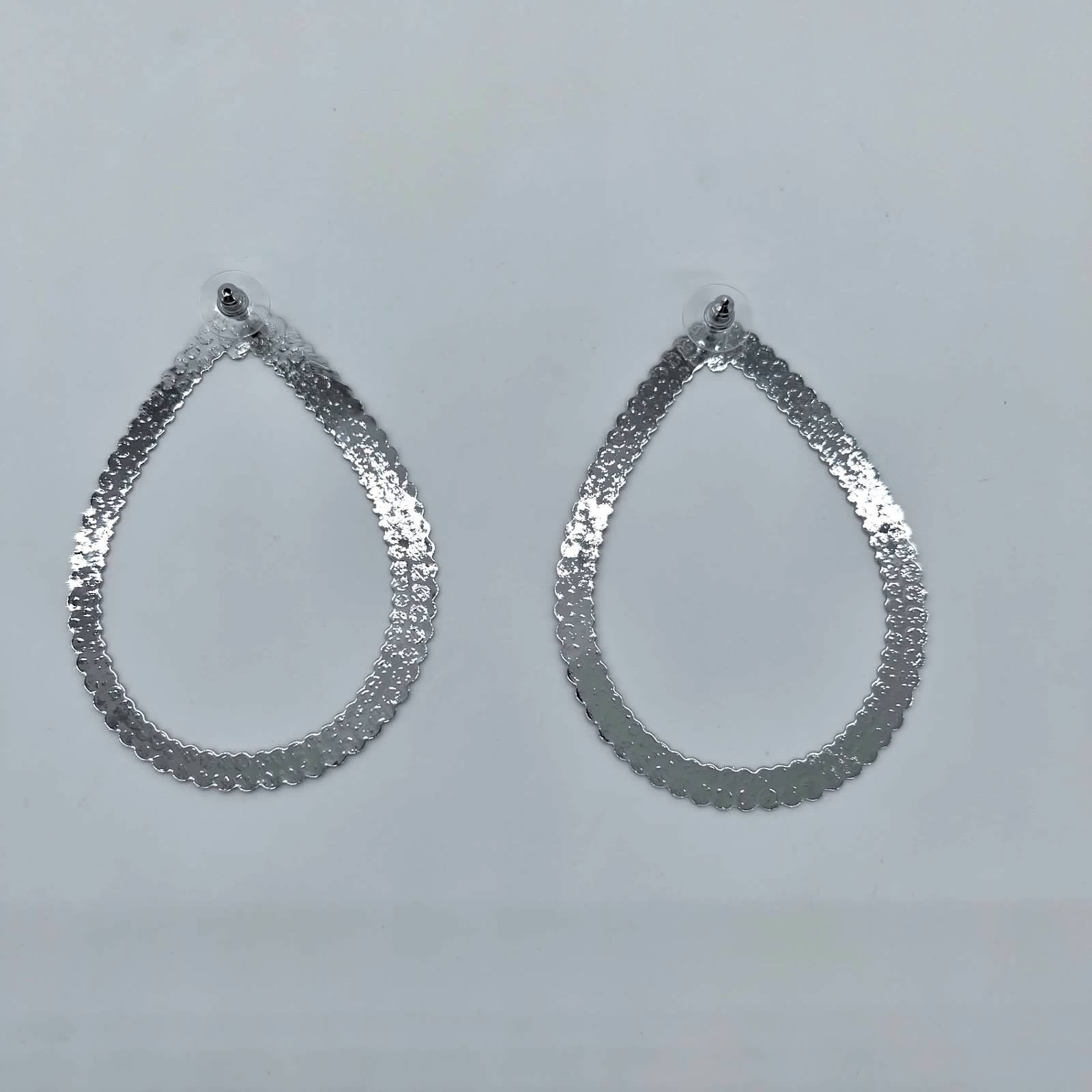 Silver Teardrop Earrings