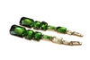 Crystal Tassel Earring in Green