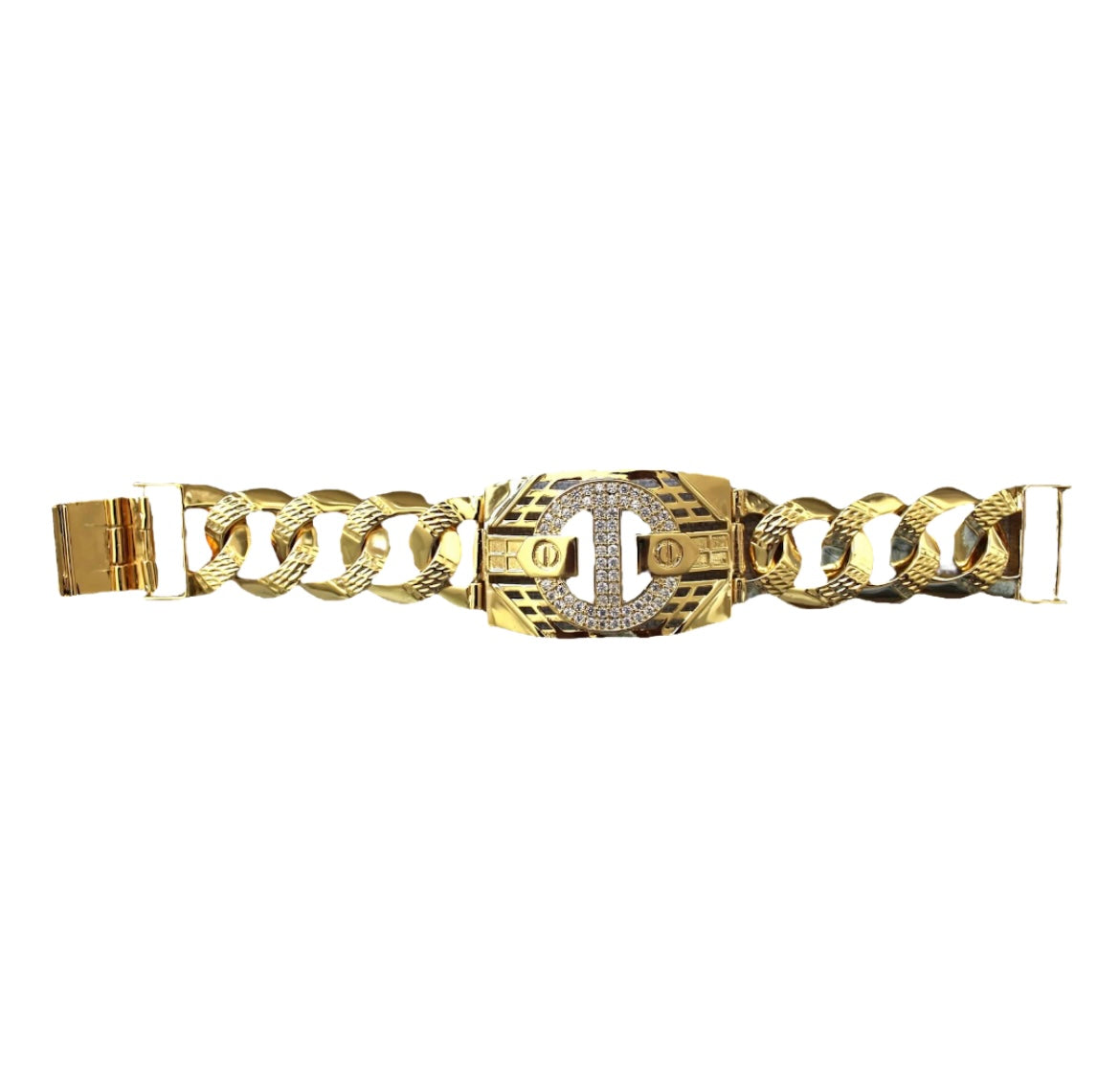 Medallion Gold Women Link Bracelet