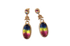 High End Jeweled Multicolor Drop Diamond Earrings